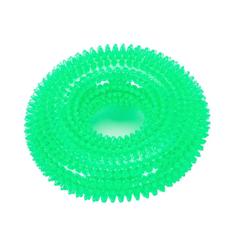 10cm green Игрушки для домашних животных TPR собака укусы устойчивые игрушки шарики Жевательные Зубы чистые TPR звуковые игрушки молярные игрушки для щенков Жевательная обработка Обучение Чистка зубов - Цвет: 10cm green