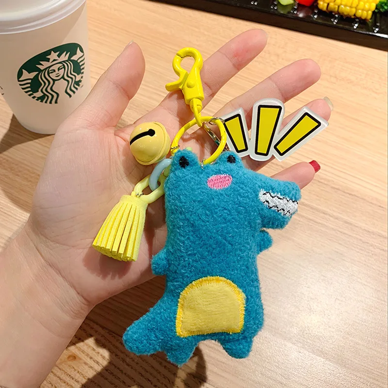 Милые брелки с колокольчиком маленьким крокодиловым принтом Мультяшные