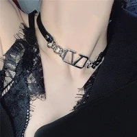 cool dark style fashion necklace women personality temperament fine neck chain choker collar cute girl clavicle chain accessorie