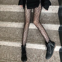 black sexy pantyhose for women fishnet tights summer style nylon tights high elastic leopard mesh print long stockings hosiery