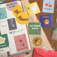 40pc bear biscuit series journal decorative stickers scrapbooking stick label diy diary stationery album cute envelope sticker