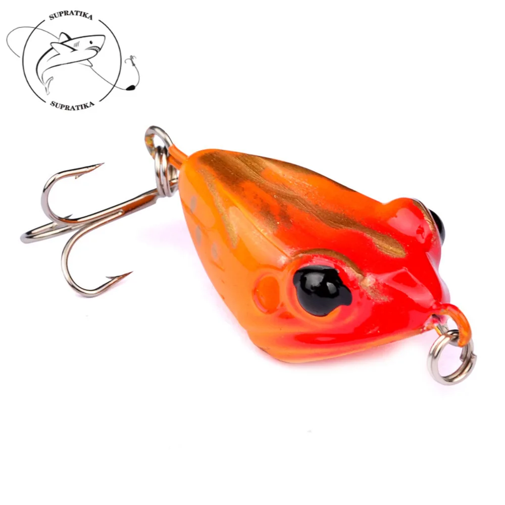 

1PC Artificial Fishing Lure Frog Bait Pesca Crank Bait 40mm/6g Frog Design Attractive Fishing Bait lure With Hook Crankbaits