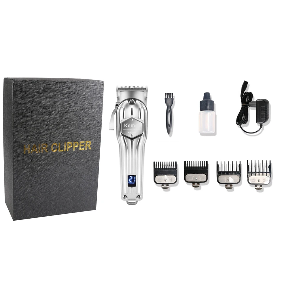 Триммер для волос с ЖК дисплеем беспроводной триммер мужчин машинка стрижки Т