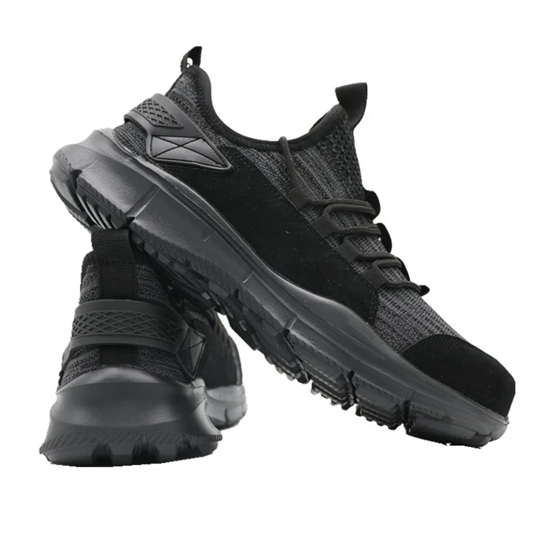 DEWBest Мужская Рабочая обувь со стальным носком легкие дышащие антистатические