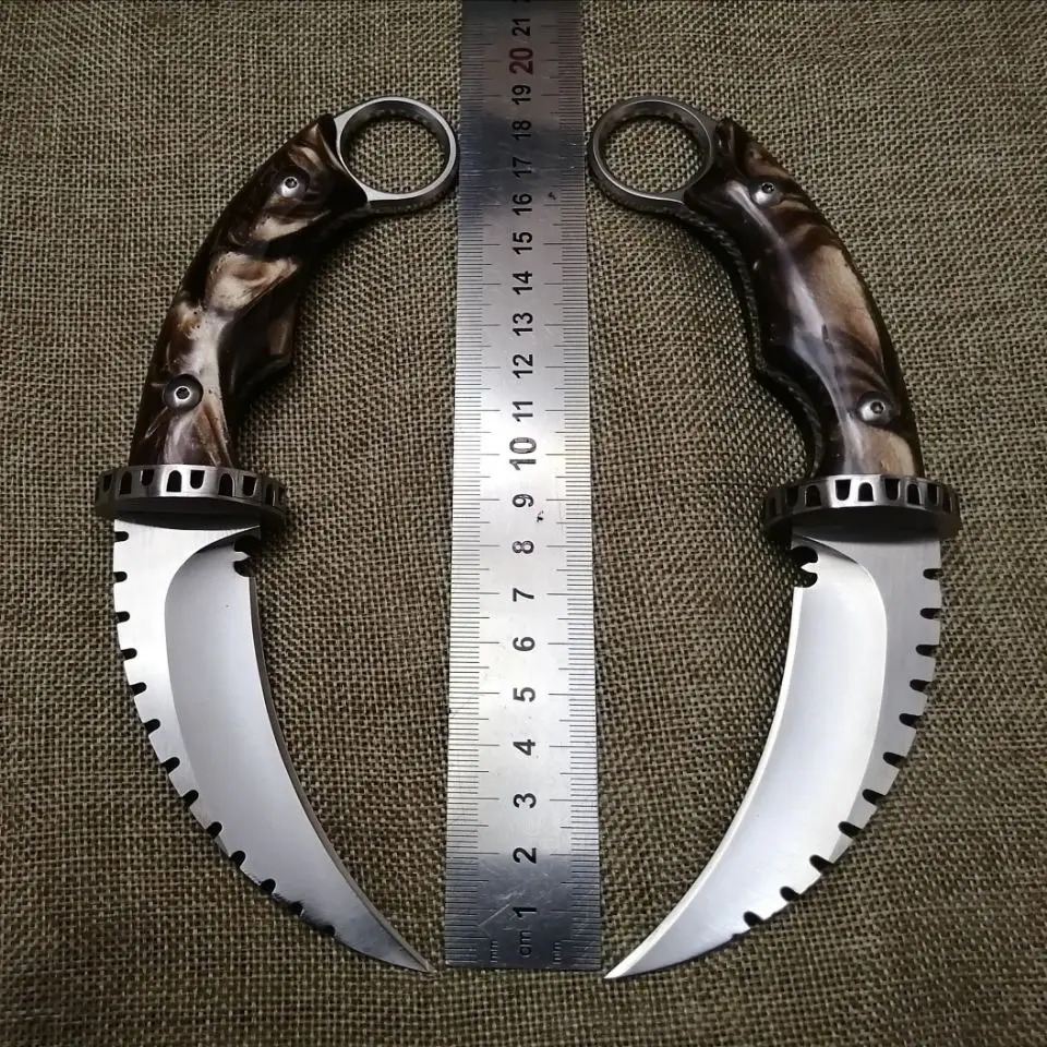 Хит продаж керамбит высокой твердости фиксированный нож CS охотничий карманный