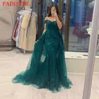 С открытыми плечами вечернее платье для выпускного вечера вечерние Robe De Soiree платье элегантное платье с расширенным съемным подолом, 2 в 1, длинное платье