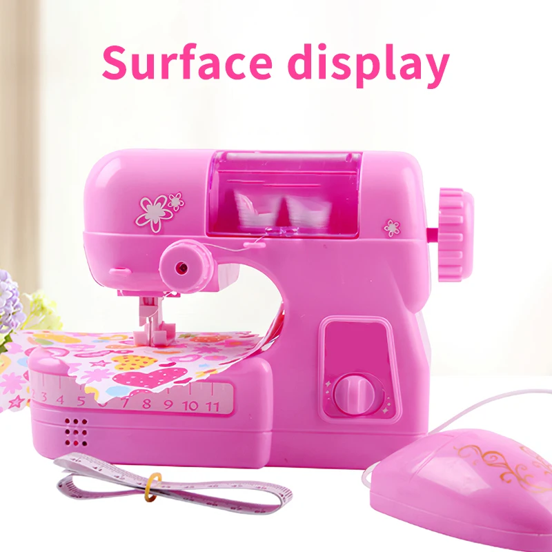 

Kids Simulation Sewing Machine Toy Mini Furniture Toy Educational Learning Design Clothing Toys Creative Gifts Girl Kids Gift