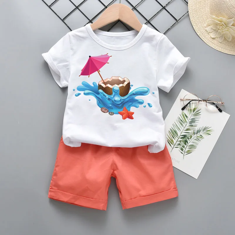 

Kids Clothing 2020 New Summer Baby Boys Clothes Cotton Short-sleeved T-Shirt Shorts Suit Outfits Children Casual Sport Suit