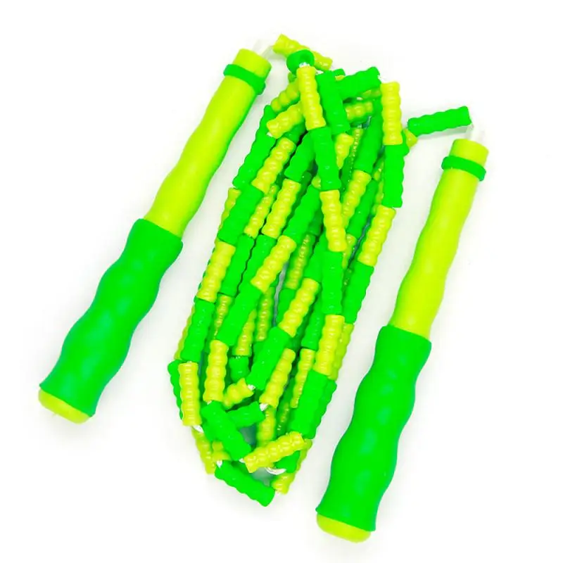 

Soft Beaded Jump Rope Adjustable Tangle Free Segmented Fitness Skipping Rope for Men Women & Kids Speed Skipping Rope Jump Rope