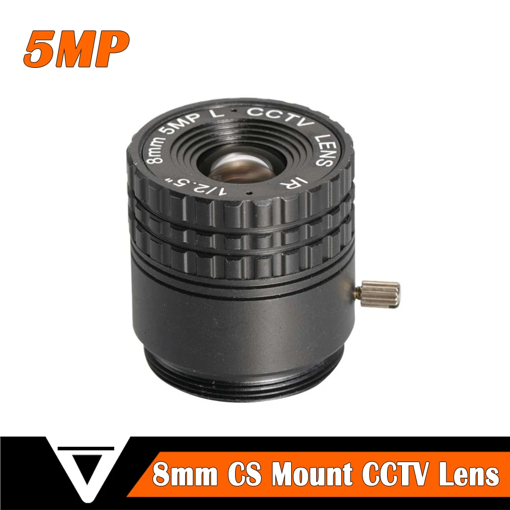 

NEOCoolcam HD 5.0MP 8MM CCTV промышленный Объектив CS крепление фиксированное для 1080P 3MP 4MP 5MP AHD TVI CVI IP-камеры безопасности