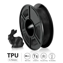 TPU Filament 1.75mm 0.5kg High Accuracy Flexible TPU 3D Printer Filament for Printing Keyrings Insoles Mobile Phone Cases