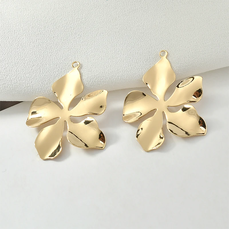 Покрытые медью 18 K настоящий золотой цветок плиссированный ручной работы