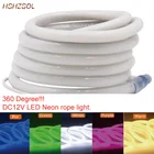 16*16 мм круглая Светодиодная лампа гибсветодиодный светодиодная неоновая лампа SMD2835 120 светодисветодиодный sm цветная поверхность освещения водонепроницаемый комплект нарусветильник 12 В постоянного тока