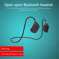bone conduction earphone wireless bluetooth compatible 5 0 sports stereo headset micro usb headphones with mic