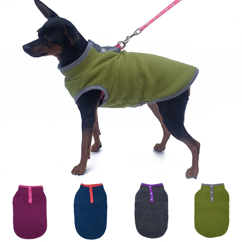 

Fleece Dog Clothes spring Cat Vest Sweater Pet Clothes Warmth Accessories Dog T-shirt Lightweight Dog Pet Supplies Hot Sale