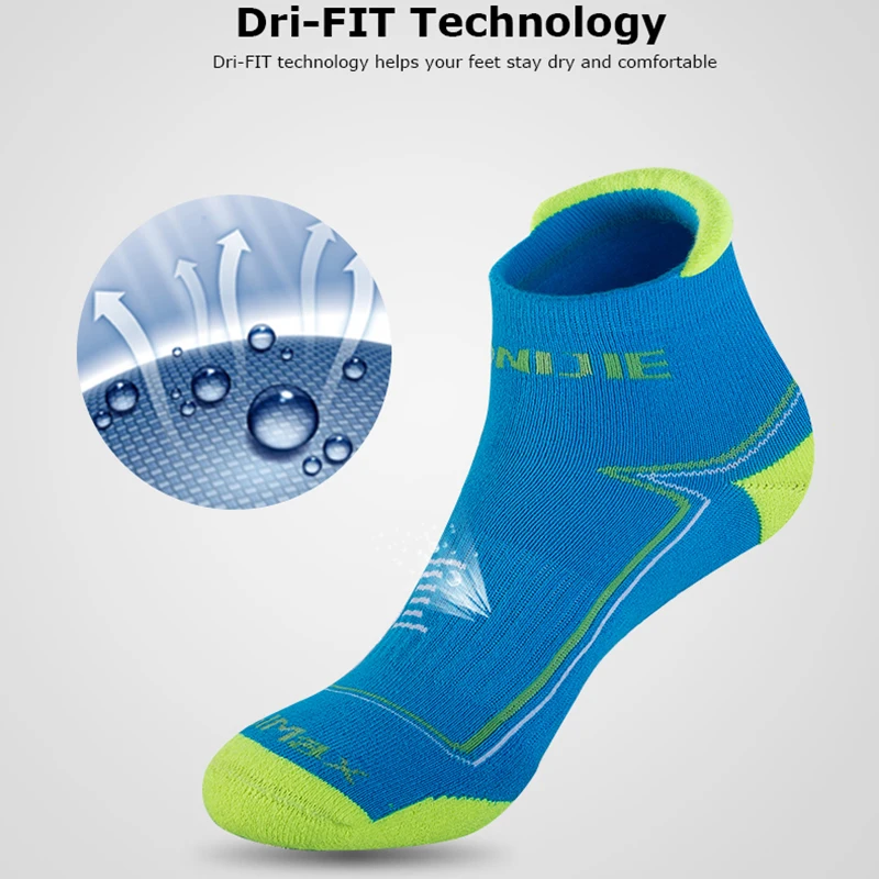 AONIJIE Outdoor Sports Sock Running Athletic Performance Tab Training Cushion Quarter Compression Socks Heel Shield Cycling | Спорт и