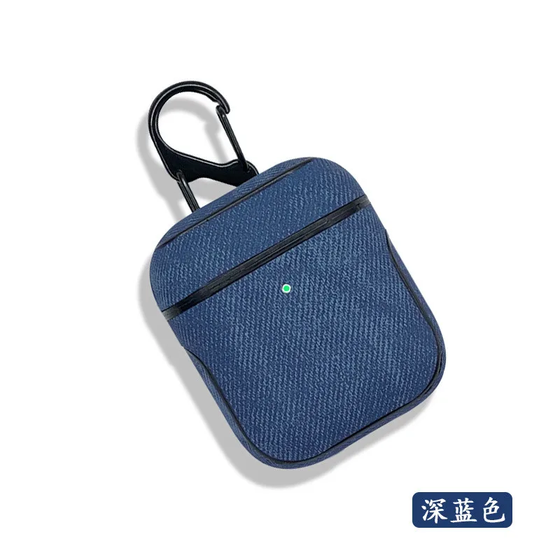 Для Airpods джинсовый защитный чехол Холст ТПУ 1 2 поколения универсальный для Apple