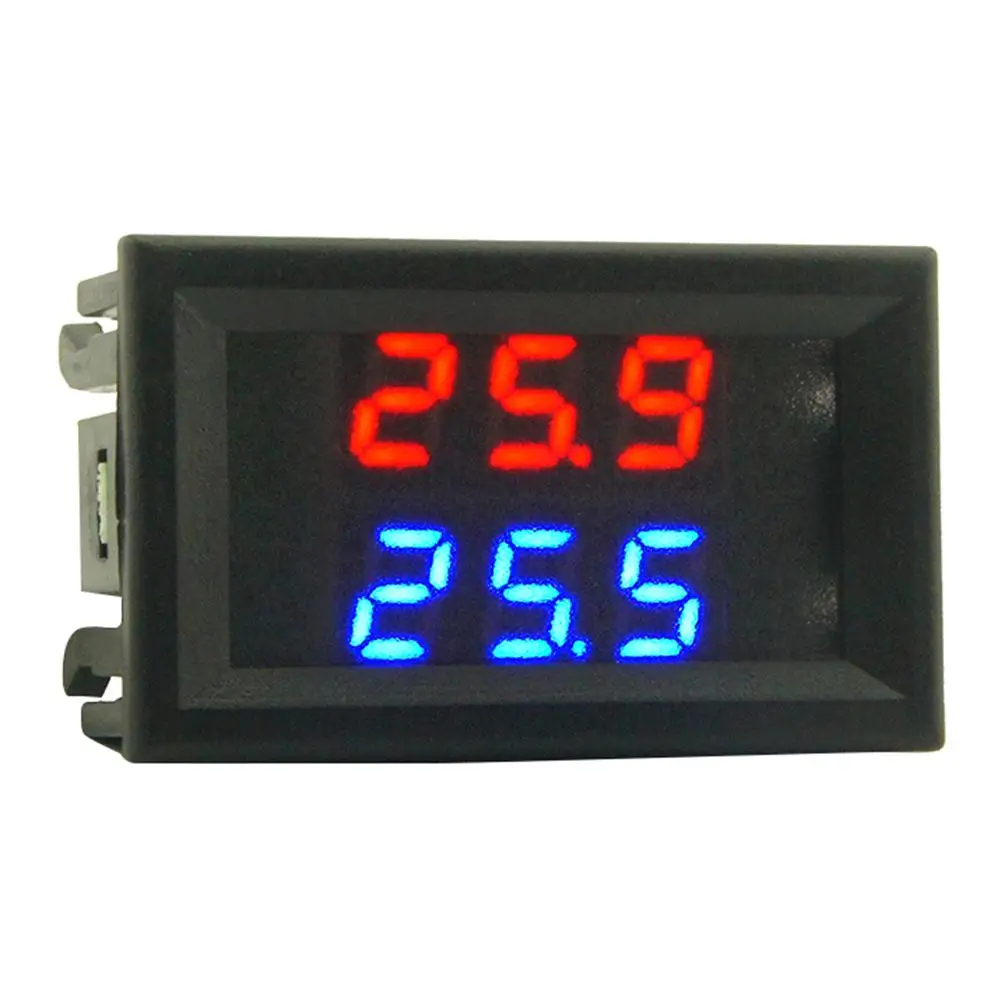 

Светодиодный измеритель температуры-50 ~ 125C, датчик, зонд DC4-28V, высокоточный цифровой автомобильный термометр с двойным дисплеем, монитор, те...