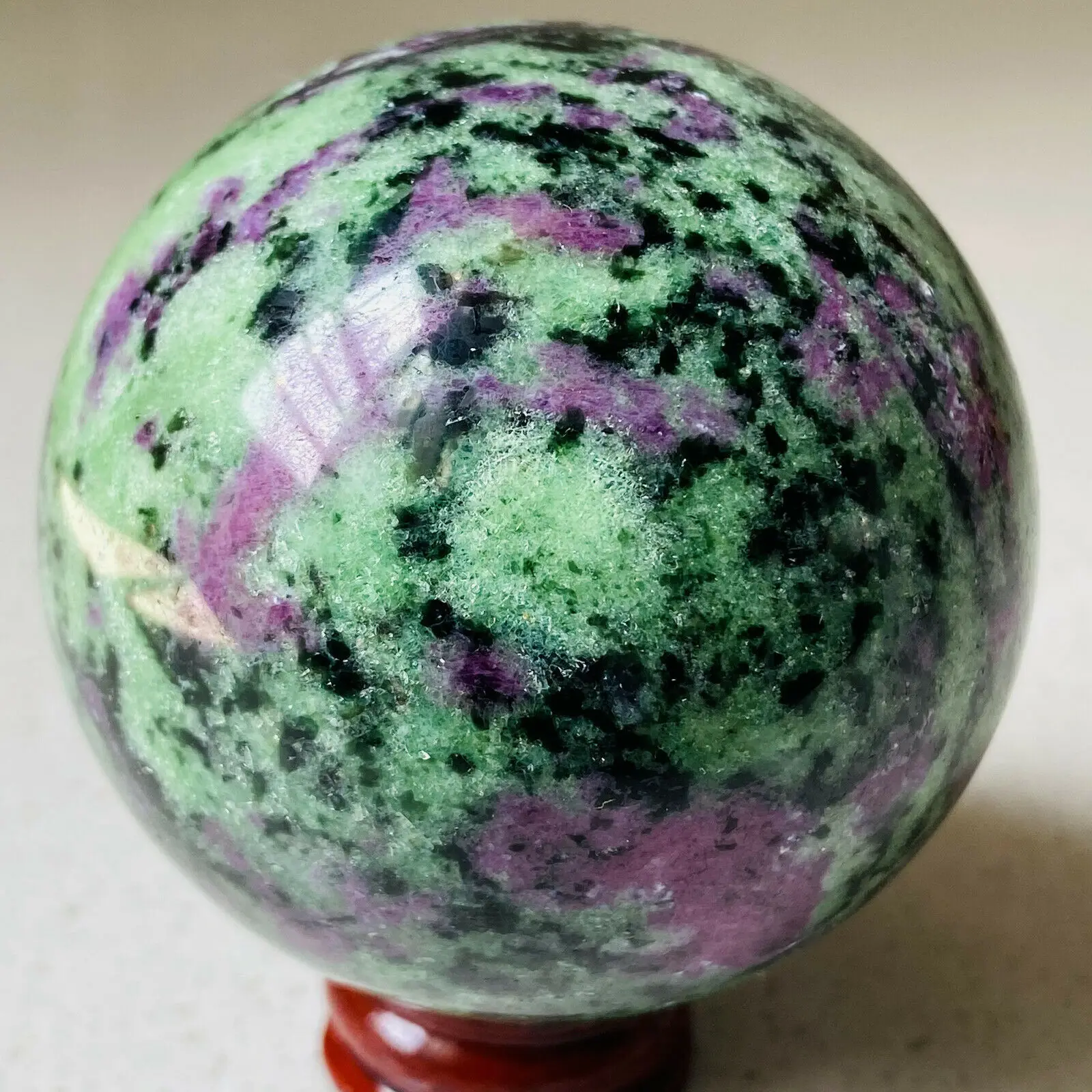 50-55mm Natural red green treasure Hand-polished ball | Дом и сад