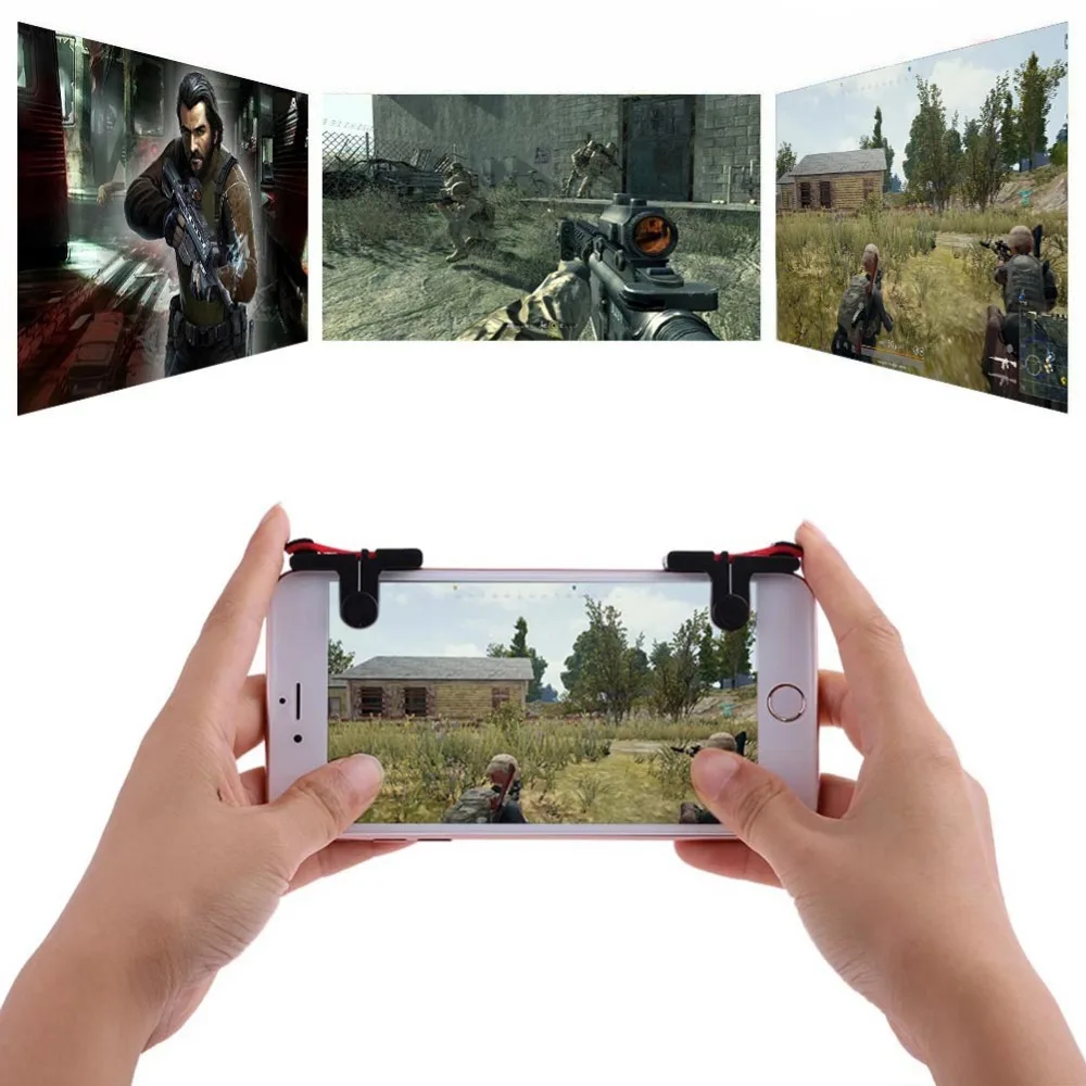 

For PUBG Moible Controller Gamepad Free Fire L1 R1 Triggers PUGB Mobile Game Pad Grip L1R1 Joystick For IPhone Android Phone