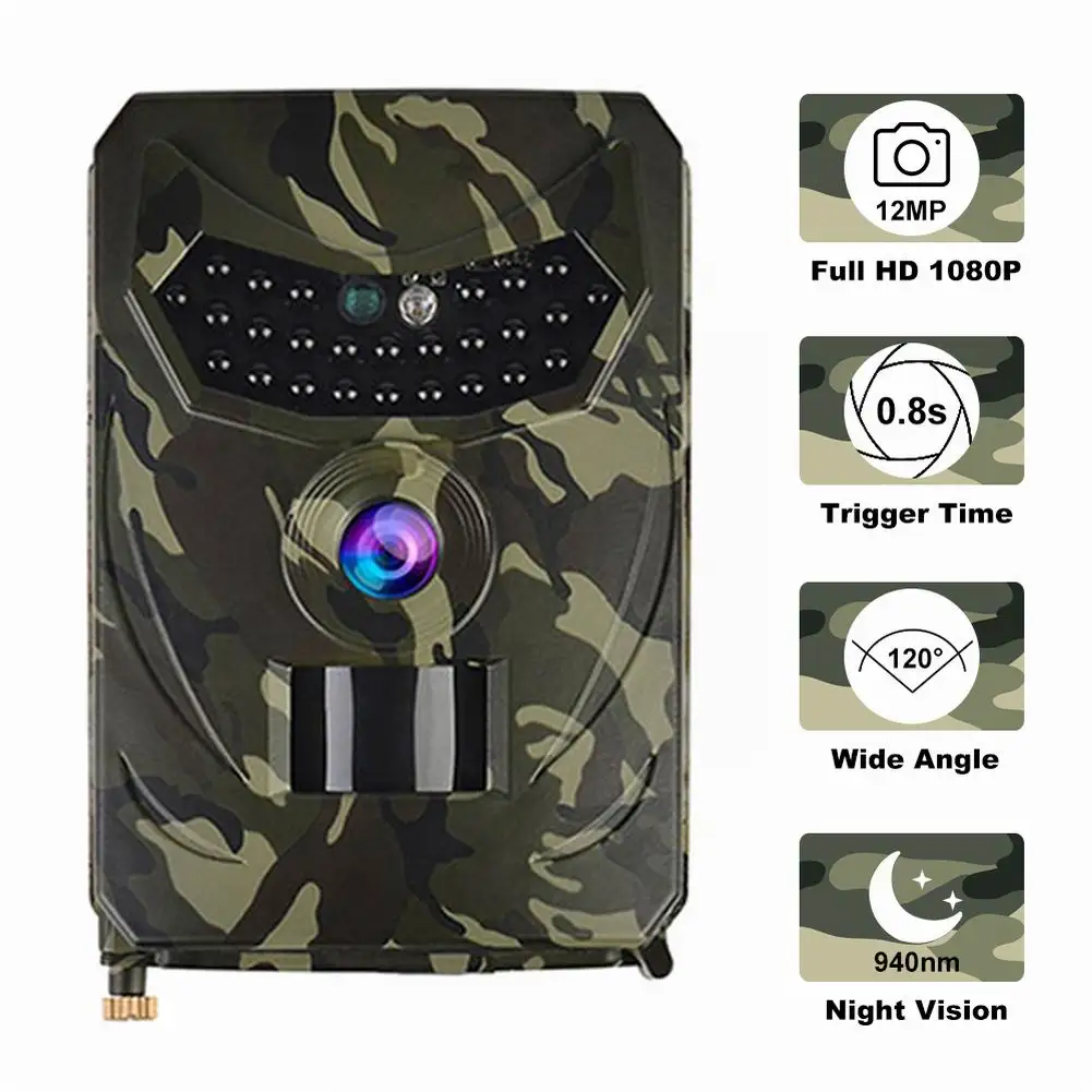 Камера Trail 12MP 1080P 26 шт. Инфракрасные светодиоды 940nm охотничья камера IP56
