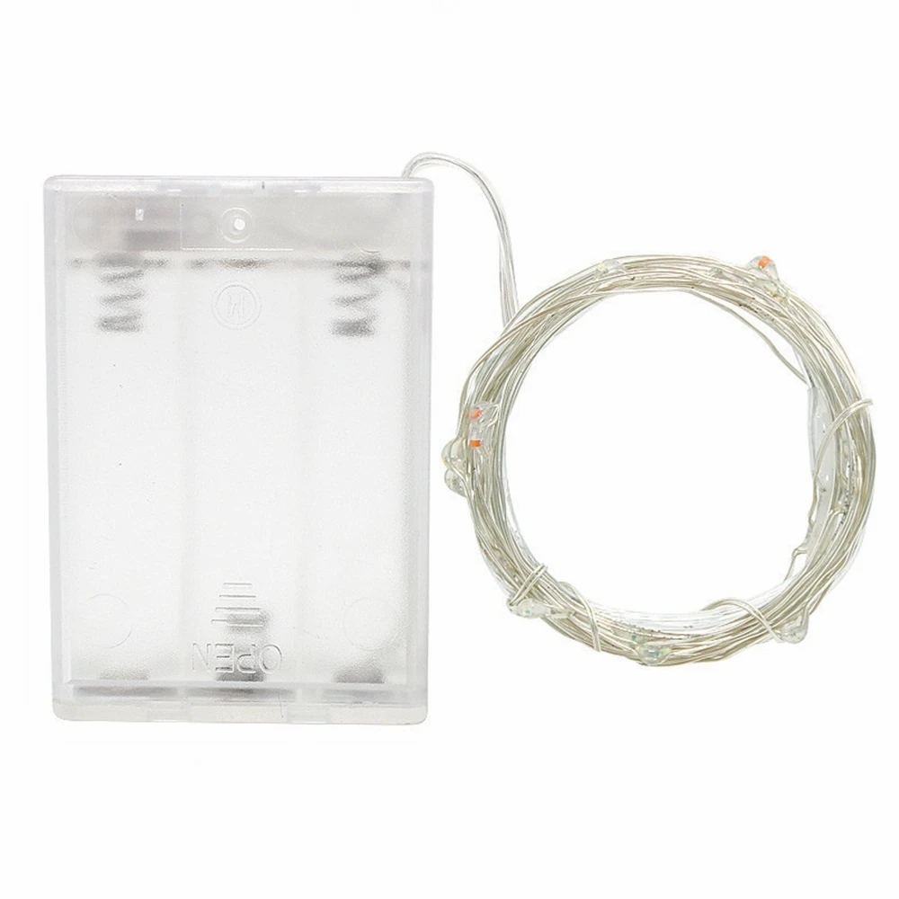 Гирлянда из медной проволоки светодиодные фонарики 3xAA 5 м/10 м рождественские