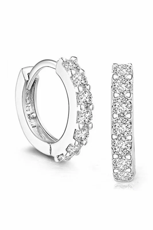 Элегантные посеребренные украшения из циркония круглые серьги кольца для