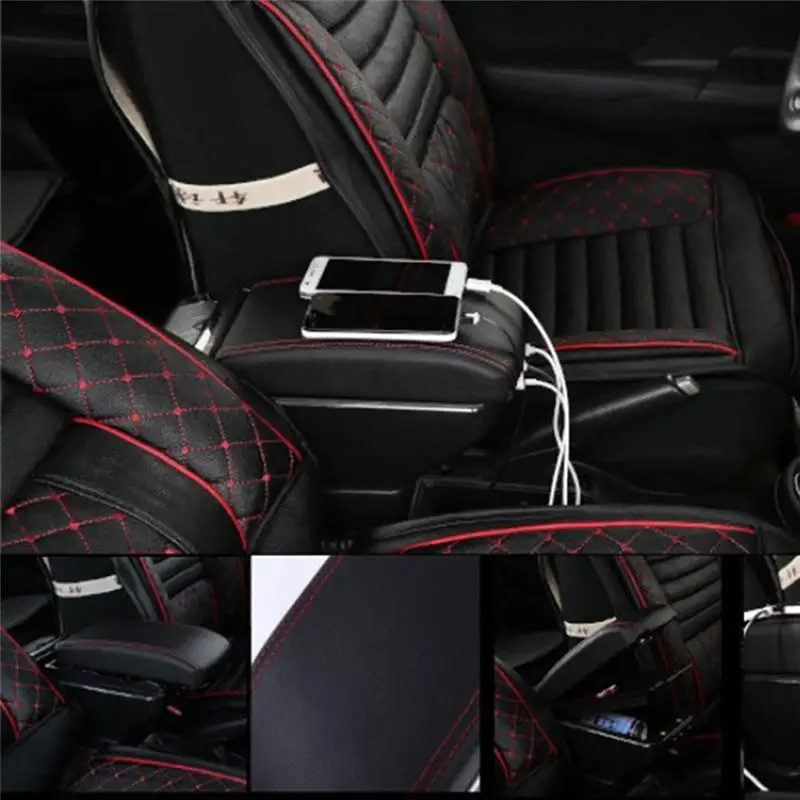 Universal Multi-function Car Central Armrest Storage Box+Cup Holder+Ashtray+7 USB Charger Box | Автомобили и мотоциклы