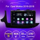 Автомобильный мультимедийный плеер на Android 11 для Opel Mokka 2017, 2018, GPS-навигация, 2.5D экран, радио, видеомагнитофон, стерео, Carplay, без DVD