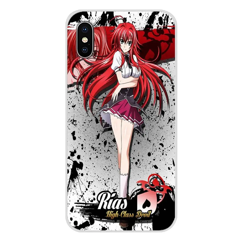 Akeno Риас Gremory средней школы Dxd силиконовый чехол для Apple iPhone X XR XS MAX 4 4S 5 5S 5C SE 6 6S 7 8 Plus