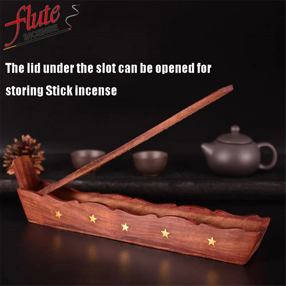 Палочка для ладана индийская ручная работа держатель из сандалового дерева