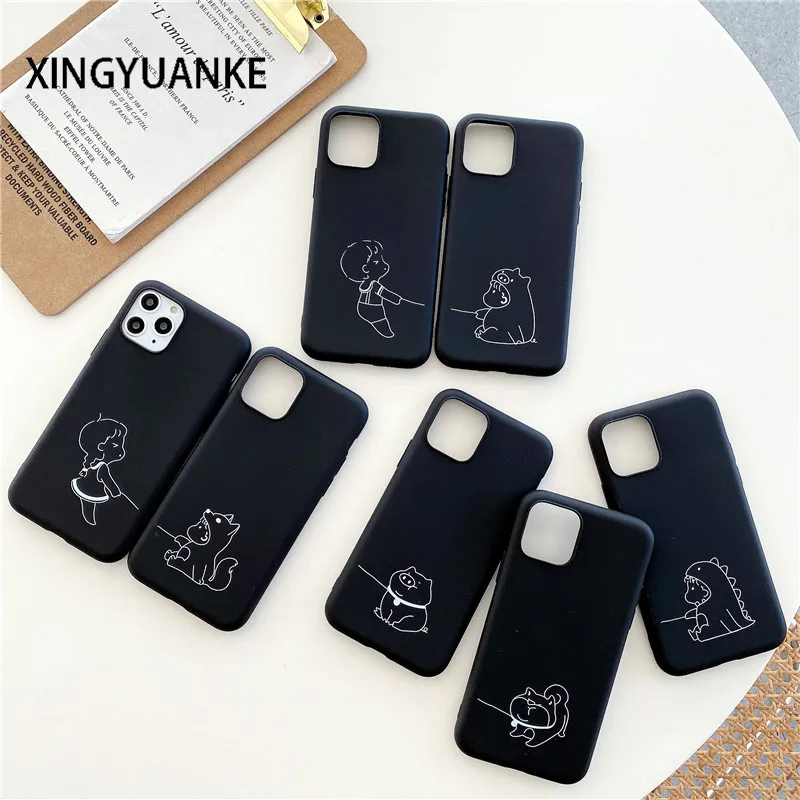 

Cute Cartoon Dinosaur Back Cover For VIVO Y11 Y12 Y15 Y17 Y19 Y20 Y91C V17 Neo V11 V15 Pro V9 Silicone Candy Color Case