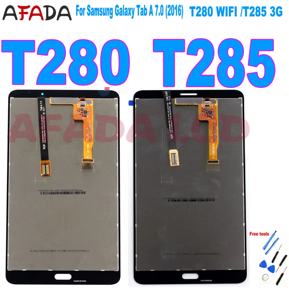 7-дюймовый ЖК-дисплей для Samsung Galaxy Tab A 7 0 (2016) SM-T280 SM-T285 T280 T285 сенсорный экран