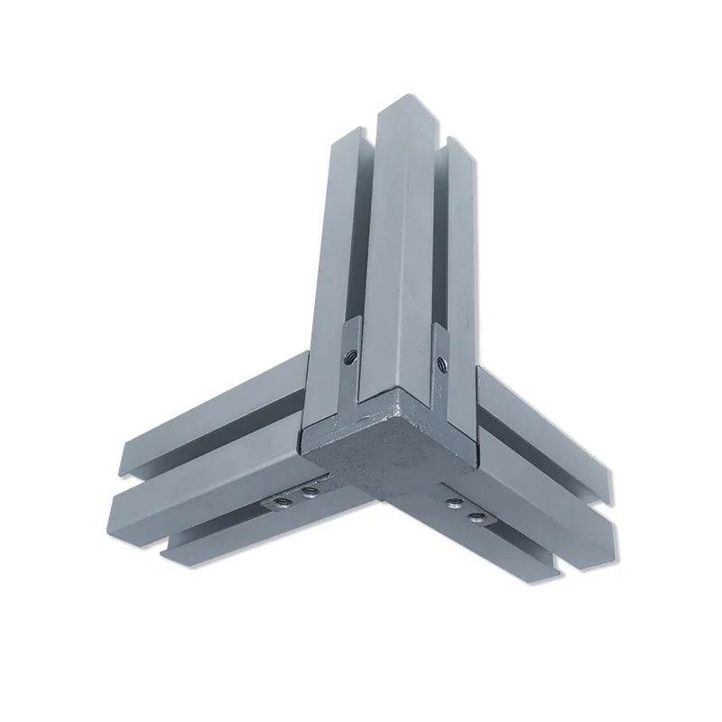 1 шт. серебристый трехмерный кронштейн 2020 L типа скрытый угловой разъем