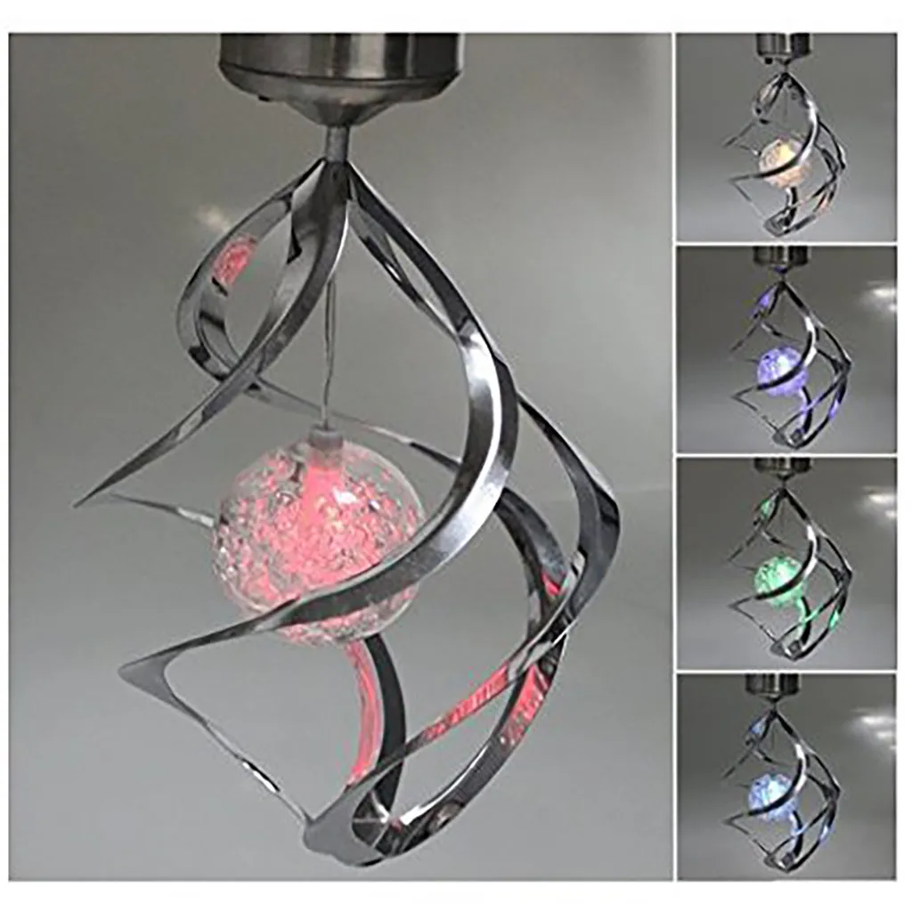 Ветра светящиеся колокольчики солнечной энергии китайские для улицы