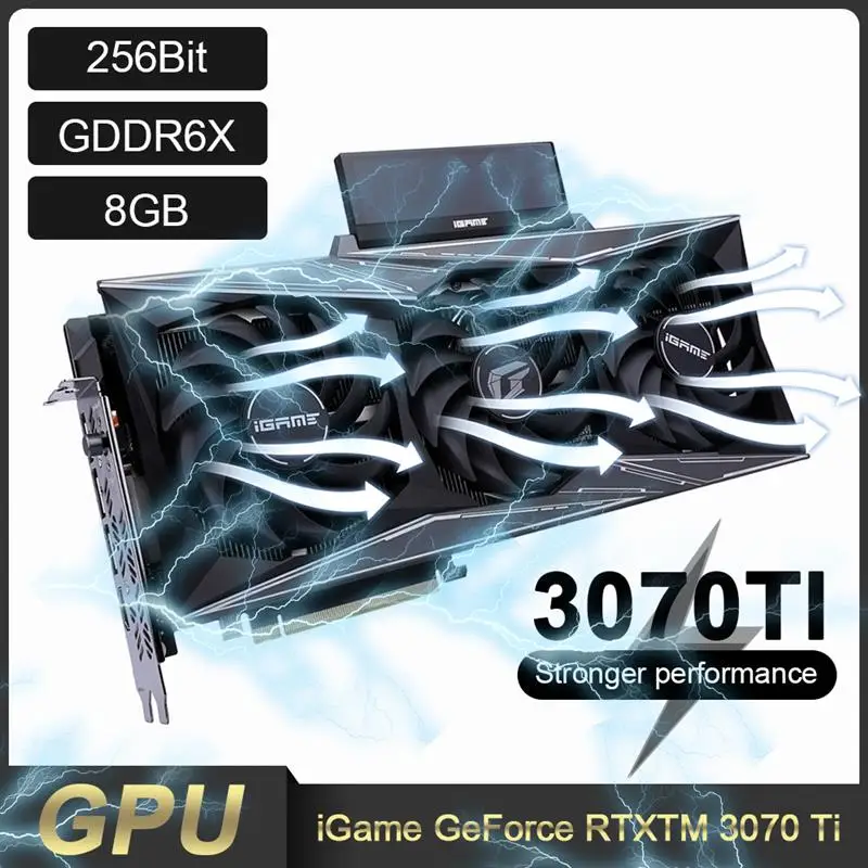 

Цветная видеокарта для игр GeForce RTX3070Ti Vulcan OC 8G 256Bit 1770-1860 МГц, игровая видеокарта для ПК, видеокарта, компьютерные аксессуары