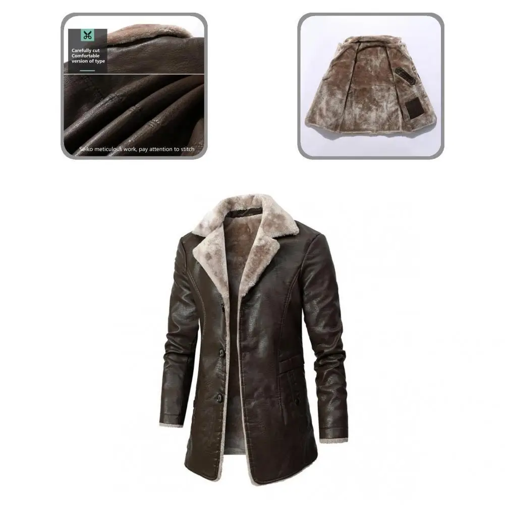 

High Quality Classic Slim Fit Lapel Long Men Jacket Topper Jacket Casual Soft Touch