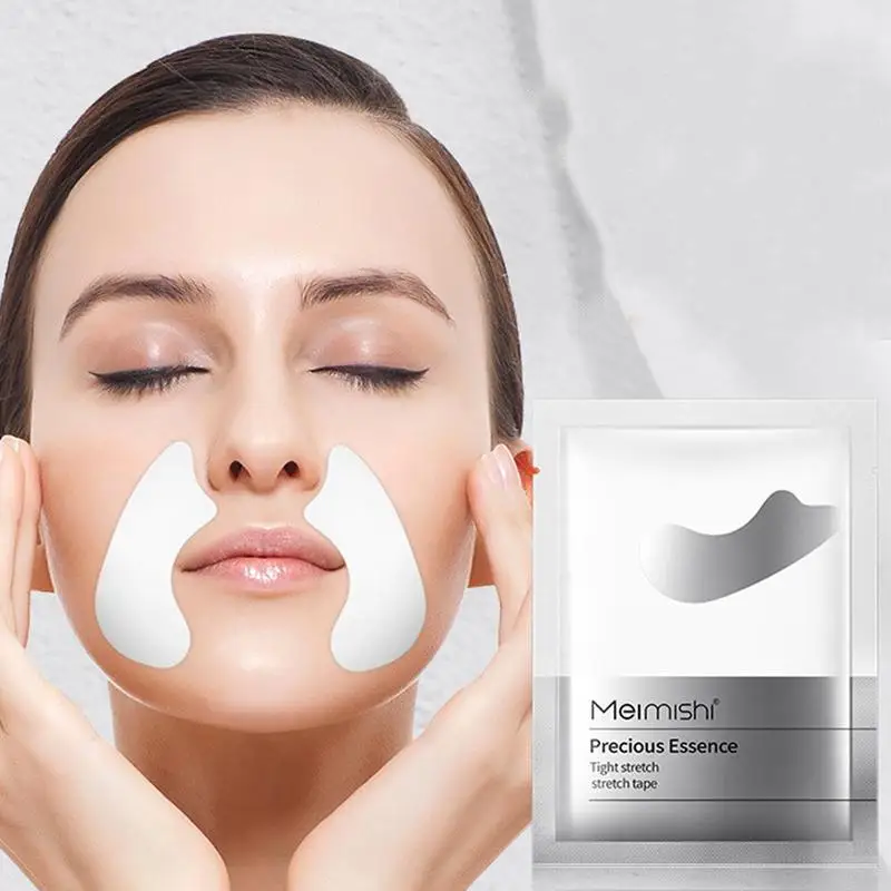 10 пар носогубных складок анти маска для лица лифтинг стикер сывороточный протеин