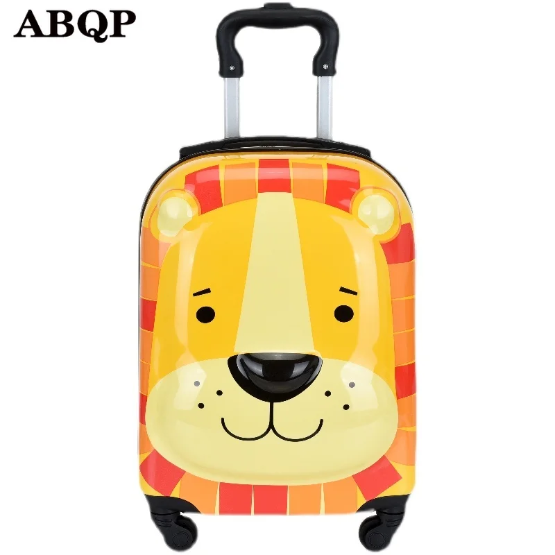 Children's suitcase cartoon trolley case universal wheel luggage elementary school zipper 18 inch box mala de viagem чемодан