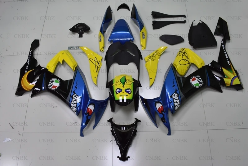 Обтекатели для корпуса модели 2010 дюйма Kawasaki ZX10r 09 10 2008 акулы|Полные комплекты