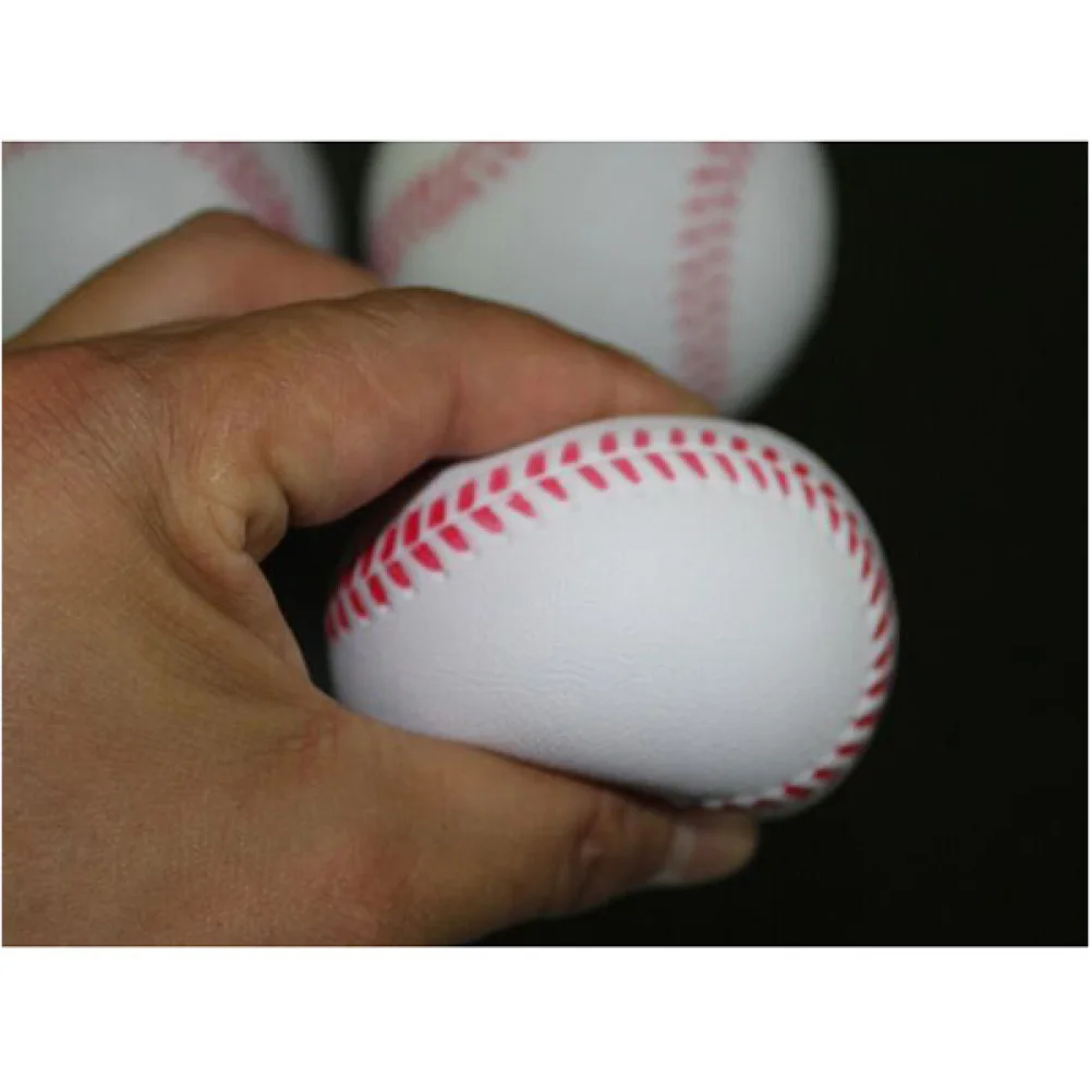 

12pcs 90mm Soft PU Practice Baseball for Students and Beginner (White)