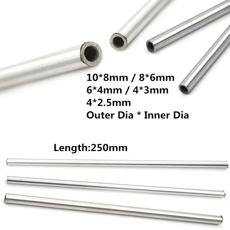 

Hot Sale 250mm 304 Seamless Stainless Steel Capillary Tube 8mm 6mm / 4mm 3mm / 6mm 4mm / 4mm 2.5mm