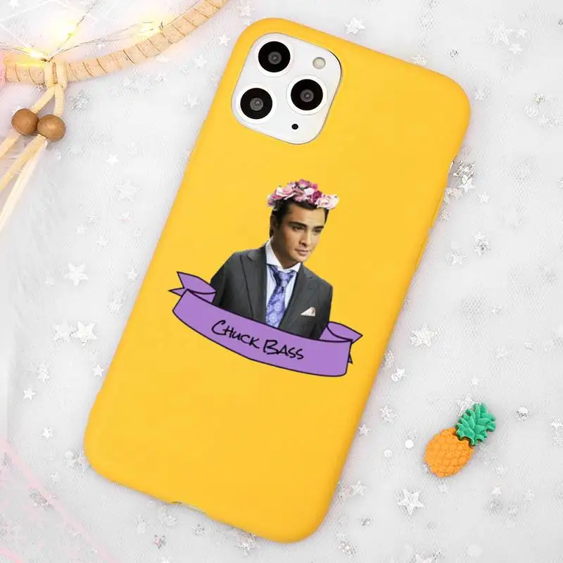 

Gossip Girl Love Best Friends Funny Phone Case Candy Color Yellow for iPhone 11 12 pro XS MAX 8 7 6 6S Plus X 5S SE 2020 XR