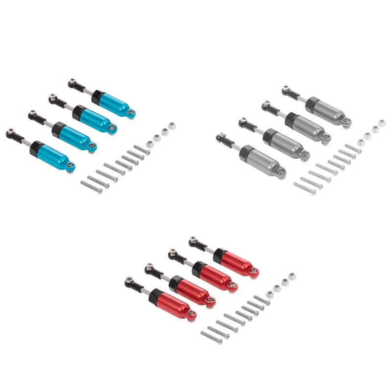 

4Pcs Alloy Shock Absorber for WPL 1:16 Henglong C-14 C-24 Pickup Crawler Half Truck RC Car Spare Parts Upgrade Modified Parts