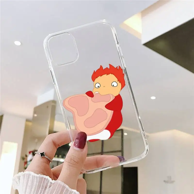 

Ponyo on the Cliff Phone Case Transparent soft For iphone 5 5s 5c se 6 6s 7 8 11 12 plus mini x xs xr pro max