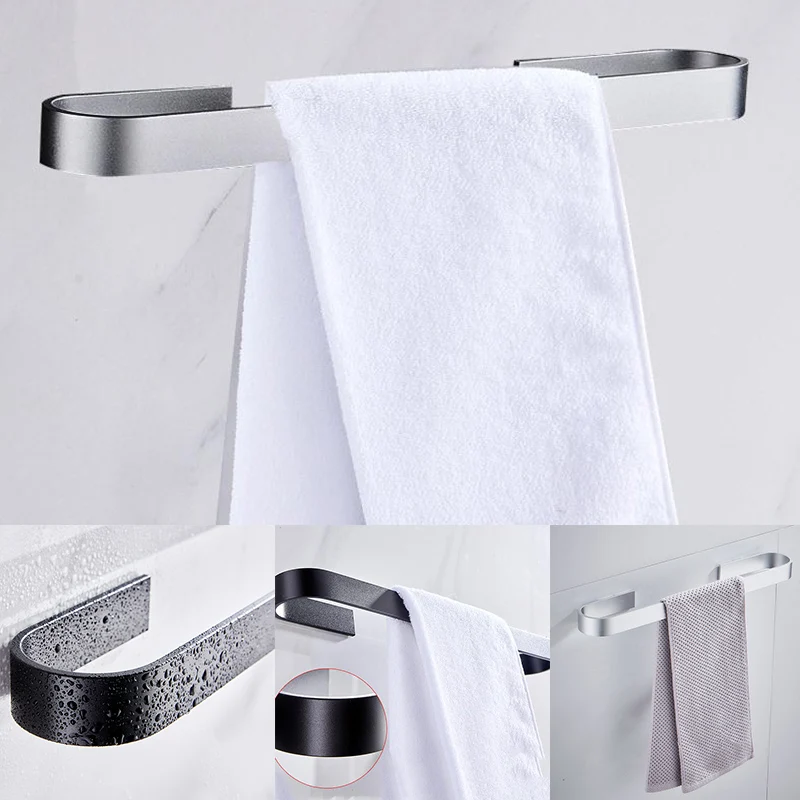 Простая алюминиевая вешалка для полотенец настенная ящик хранения