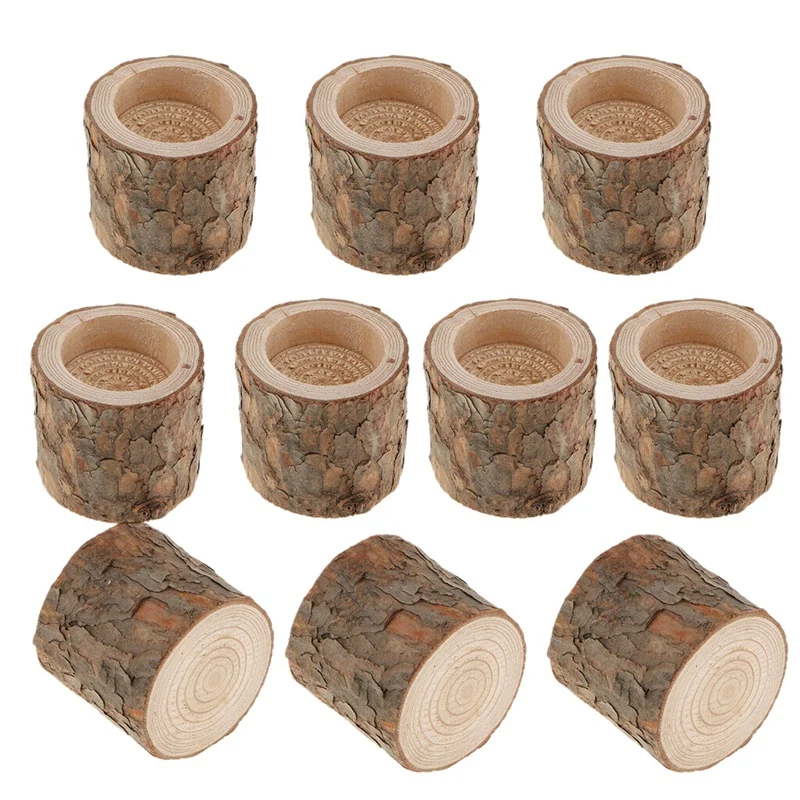 

10Pcs Rustic Candle Holder Tealight Holder Candlestick Wedding Home Decor