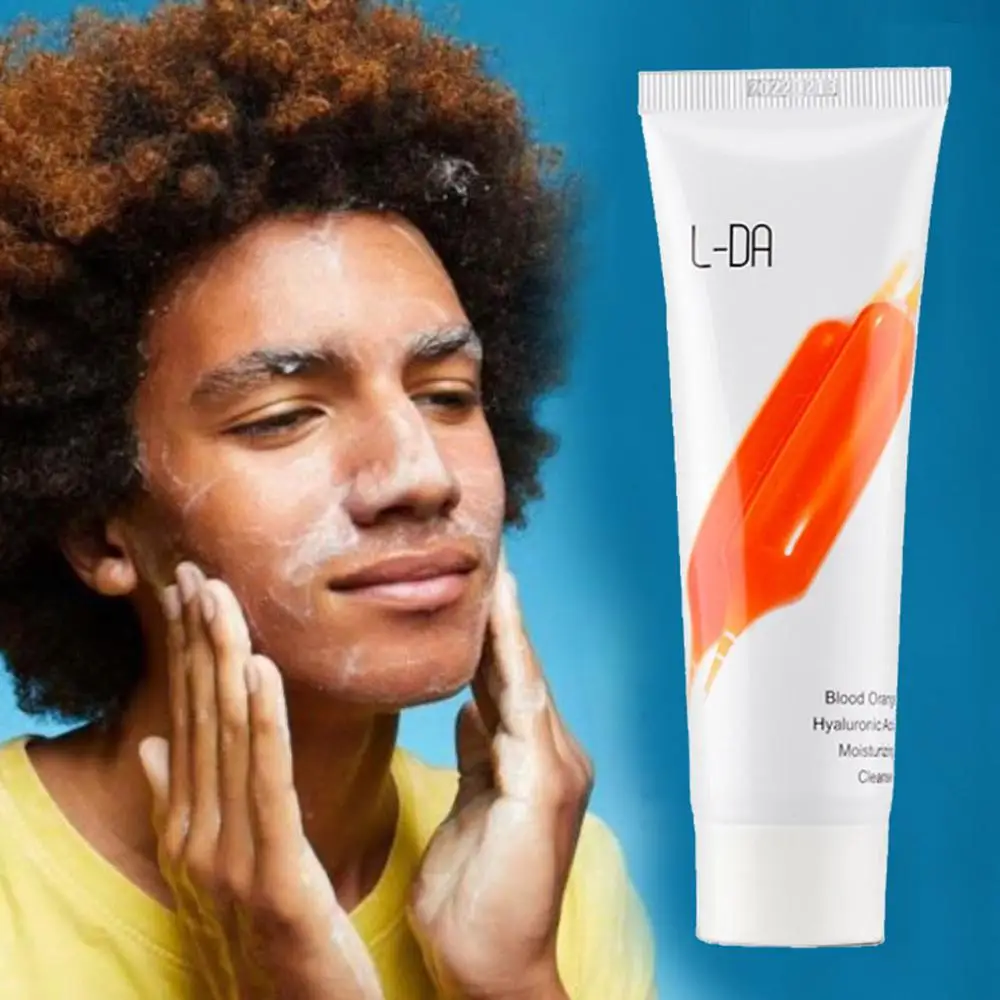 80 г отбеливающая молочная пена для лица L-DA оранжевая эссенция крови отбеливания