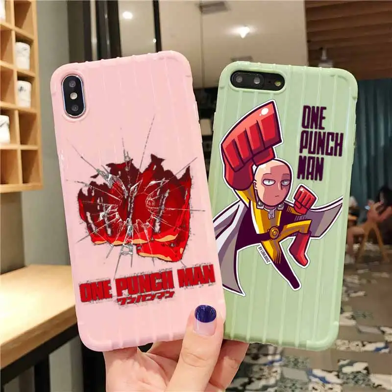 Аниме ONE PUNCH MAN порядке на колесиках чемодан чехол для телефона iPhone 11 Pro Max X XS MAX 8 7 6S