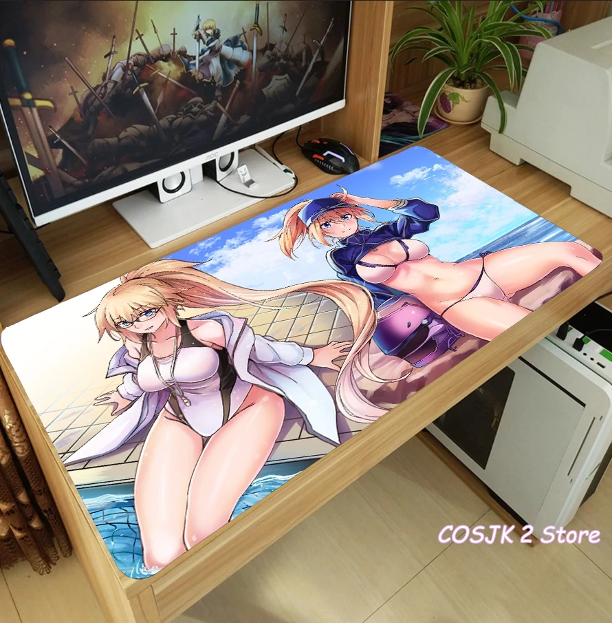 anime fategrand order mysterious heroine x mouse pad thicken laptop gaming mice mat table keyboard mat anti slip playmat decor free global shipping